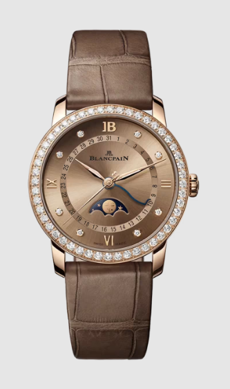 Review Blancpain Villeret Quantième Phases de Lune Replica Watch 6126N 2946 55B
